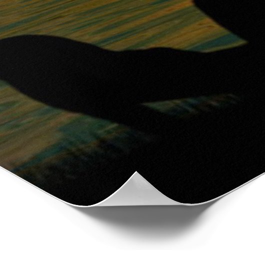 Poster der Ocean Silhouette (Ecke)