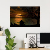 Poster der Ocean Silhouette (Heimbüro)