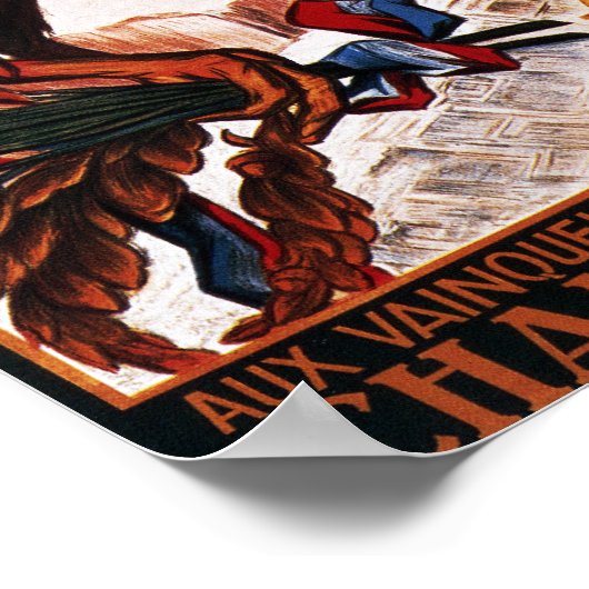 Poster der Olympischen Winterspiele 1924 (Ecke)