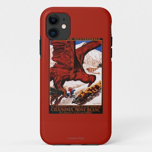 Poster der Olympischen Winterspiele 1924 Case-Mate iPhone Hülle (Rückseite)