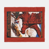 Poster der Olympischen Winterspiele 1924 Fleecedecke (Vorderseite (Horizontal))