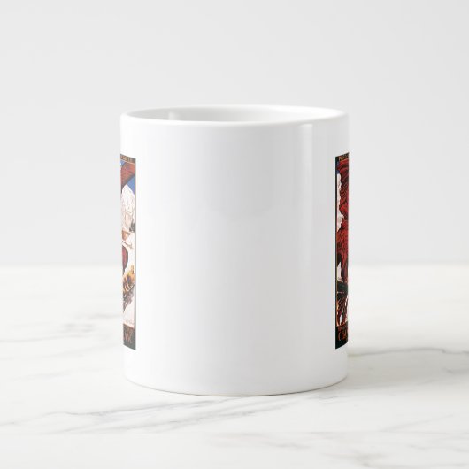 Poster der Olympischen Winterspiele 1924 Jumbo-Tasse (Vorderseite)