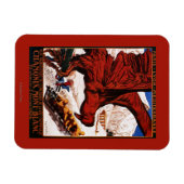Poster der Olympischen Winterspiele 1924 Magnet (Horizontal)