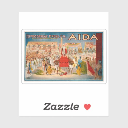 Poster der Oper (1908) Aufkleber (Blatt)