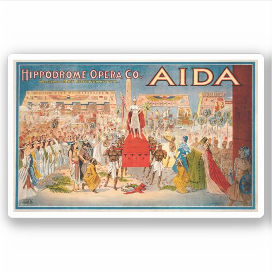 Poster der Oper (1908) Aufkleber (Vorderseite)