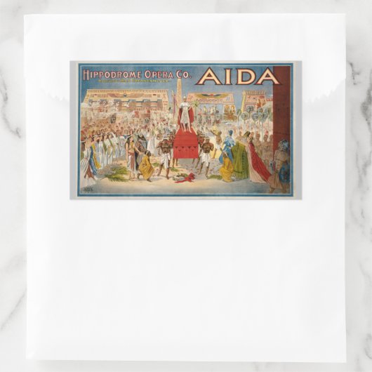 Poster der Oper (1908) Rechteckiger Aufkleber (Tasche)