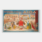 Poster der Oper (1908) Rechteckiger Aufkleber (Vorderseite)