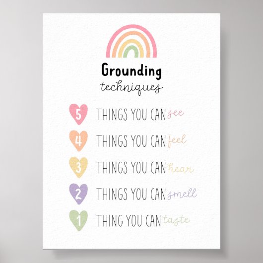 Poster der Pastel Grounding-Technik (Vorne)