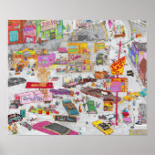 Poster der Quito-Tankstelle (Vorne)