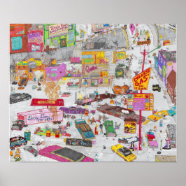 Poster der Quito-Tankstelle