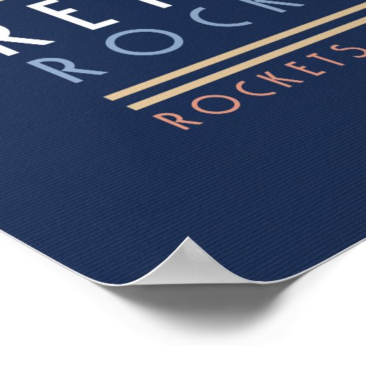 Poster der Retropolis Rocket Works (16x20") (Ecke)