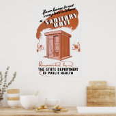 Poster der sanitären Einheit (Küche)