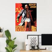 Poster der sowjetischen Gewerkschaft Frühjahrspaus (Heimbüro)