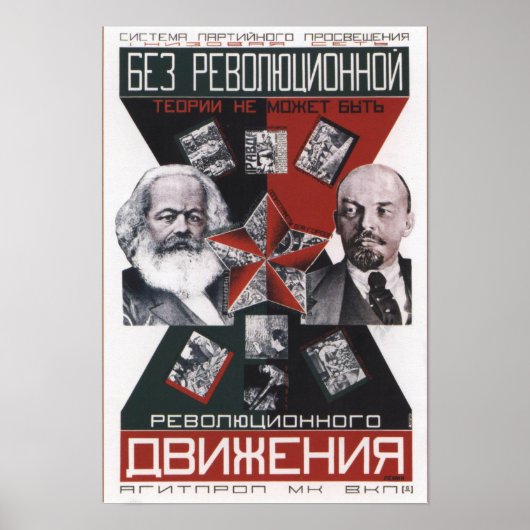 Poster der sowjetischen Propaganda (Vorne)