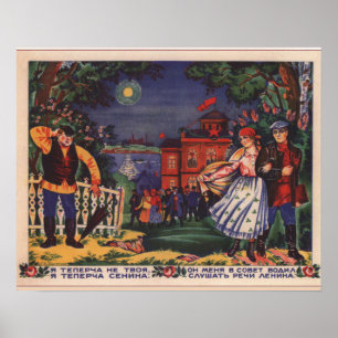 Poster der sowjetischen Propaganda