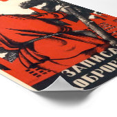 Poster der sowjetischen Propaganda (Ecke)