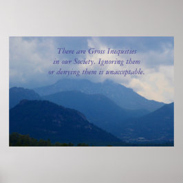 Poster der sozialen Gerechtigkeit