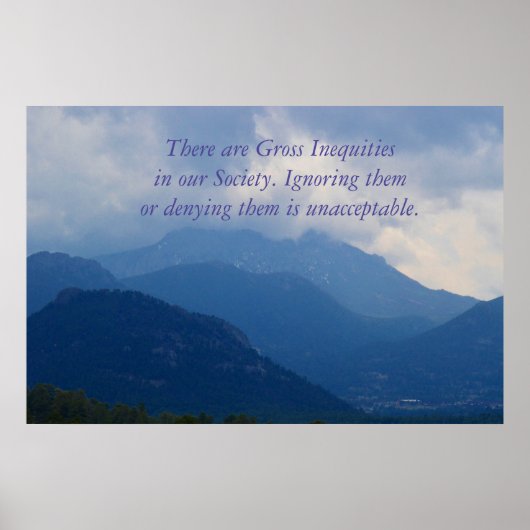 Poster der sozialen Gerechtigkeit (Vorne)