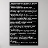 Poster der sozialen Revolution (Vorne)