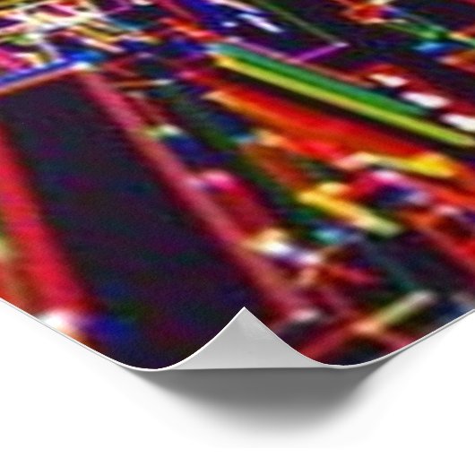 Poster der Stadt der Farben (Ecke)