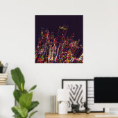 Poster der Stadt der Farben (Heimbüro)