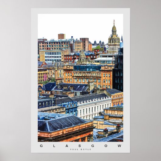 Poster der Stadt Glasgow (Vorne)