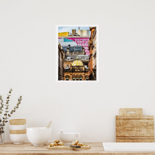 Poster der Stadt Glasgow (Küche)