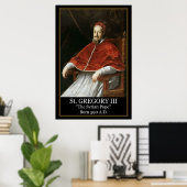 Poster "Der syrische Papst" Gregory III (Heimbüro)
