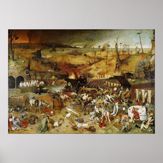 Poster Der Triumph des Todes Pieter Brueghel (Vorne)
