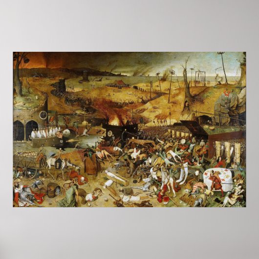 Poster Der Triumph des Todes Pieter Brueghel (Vorne)