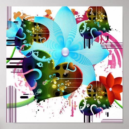 Poster der tropischen Liebe (Vorne)