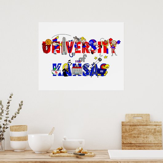 Poster der Universität Kansas (Küche)