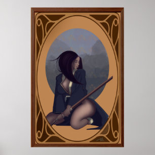 Poster der weiblichen Samurai