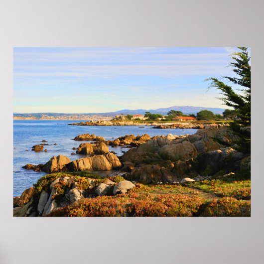 Poster der zentralen kalifornischen Küste (Vorne)