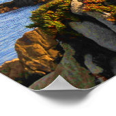 Poster der zentralen kalifornischen Küste (Ecke)