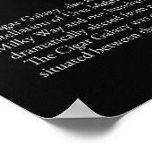 Poster der Zigarrengalaxie (M82) (Ecke)