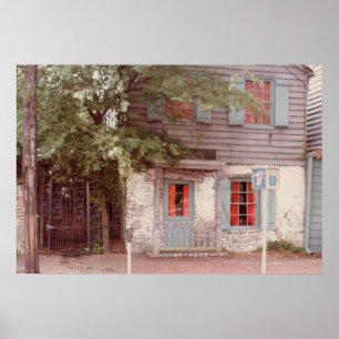 Poster des ältesten Hauses Savannah Ga