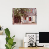 Poster des ältesten Hauses Savannah Ga (Heimbüro)