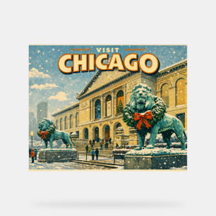Poster des Art Institute of Chicago im Winter