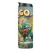 Poster des Art Institute of Chicago im Winter Thermosbecher (Nach rechts gedreht)