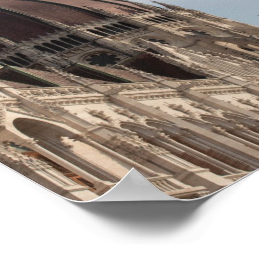 Poster des Budapester Parlaments (Ecke)