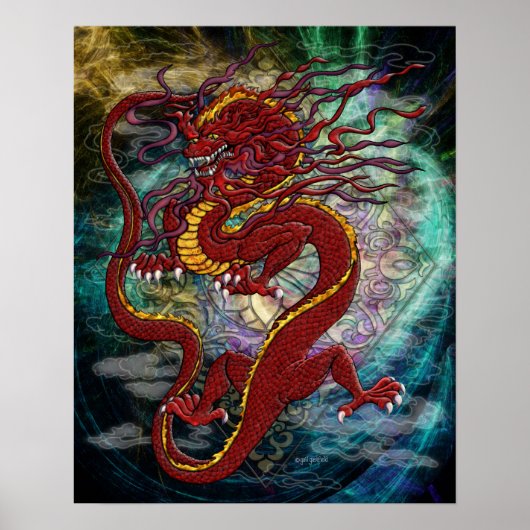 Poster des chinesischen Drachen (Vorne)
