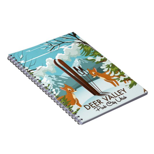 Poster des Deer Valley Park City Utah Notizblock (Rechte Seite)