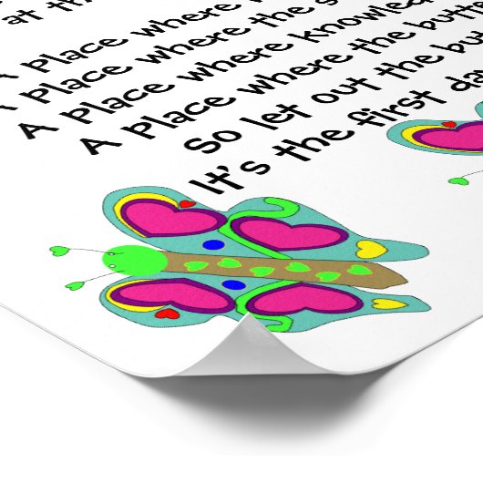 Poster des ersten Tages (16x12) (Ecke)