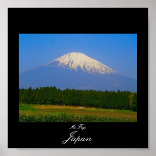 Poster des Fuji in Japan. Fuji San.