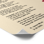 Poster des Gedichts: Entscheidungen (sich auseinan (Ecke)