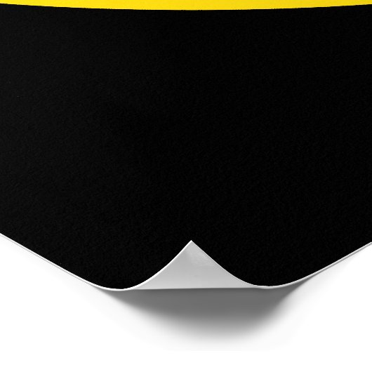 Poster des Gelbstrahlsymbol (Ecke)