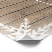 Poster des Gold Winter Gender Reveal Board (Ecke)