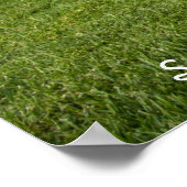 Poster des Goldenen Reisenden im Garten mit Zitat (Ecke)