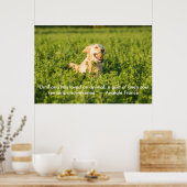 Poster des Goldenen Retriever mit Zitat (Küche)